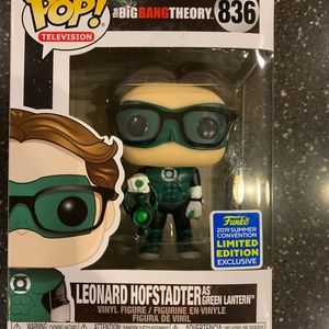 Big Bang Theory Funko Pop Leonard as Green Lantern